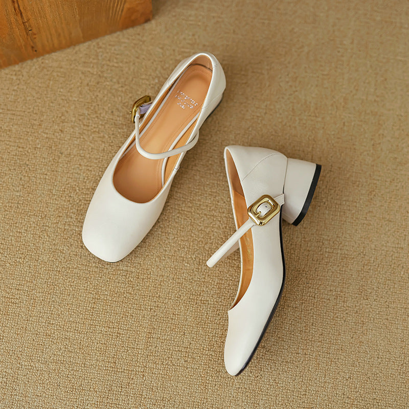 Vira Genuine Leather Heels