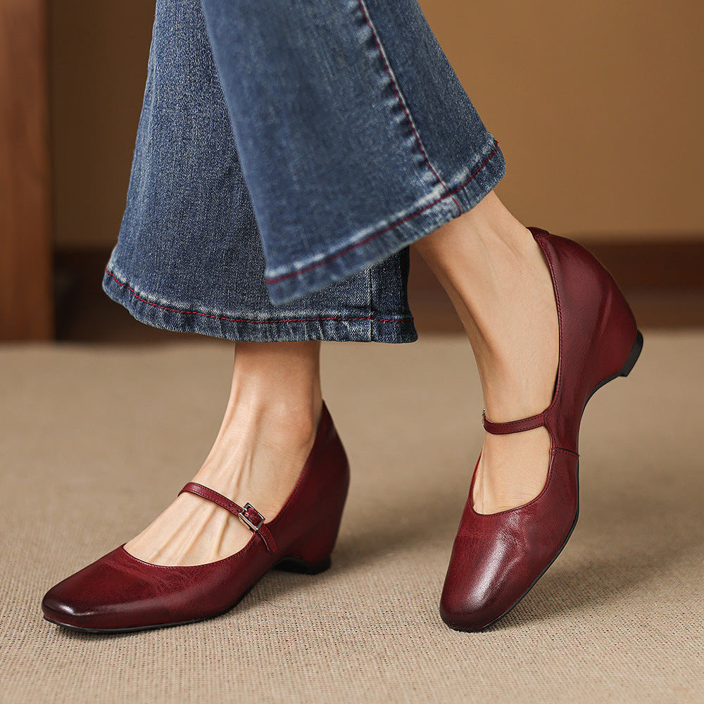 Sira Genuine Leather Heels