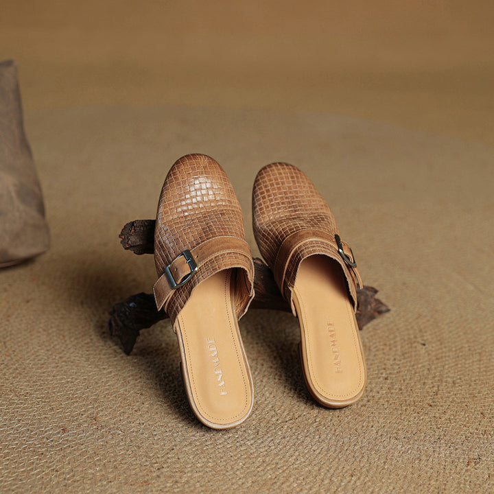 Malena Genuine Leather Mules