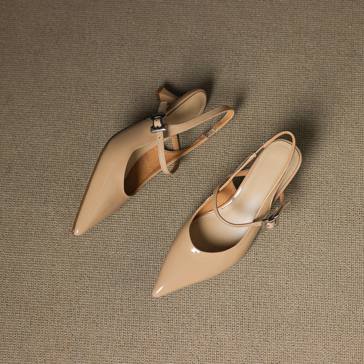 Elle Genuine Leather Heels