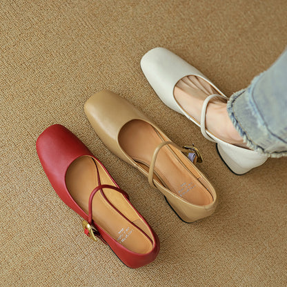 Vira Genuine Leather Heels