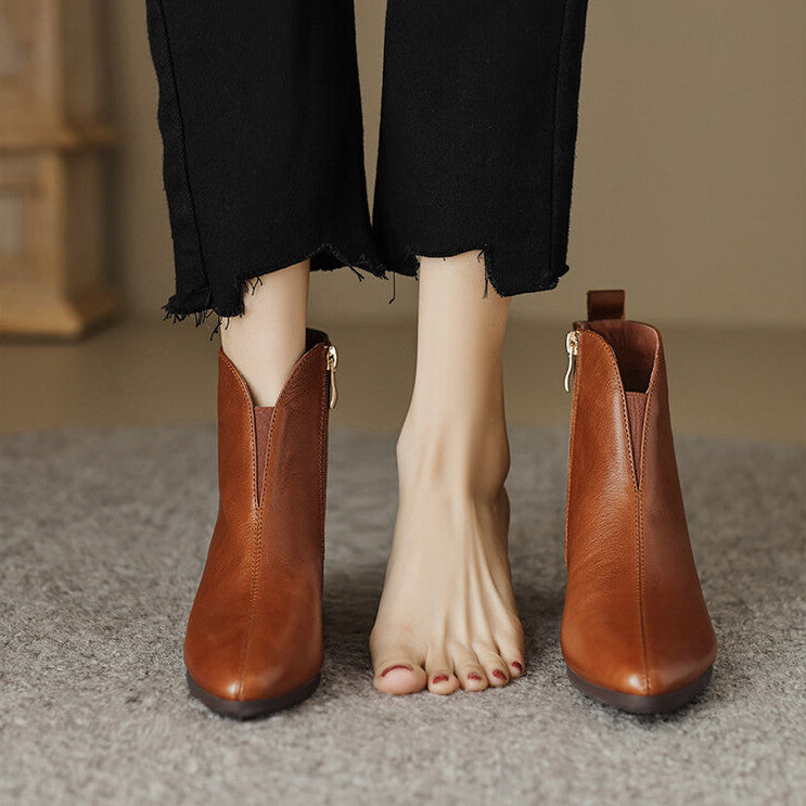 Anessa Genuine Leather Boots