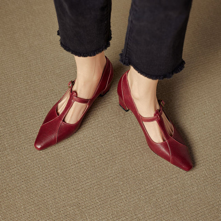 Veloria Genuine Leather Heels