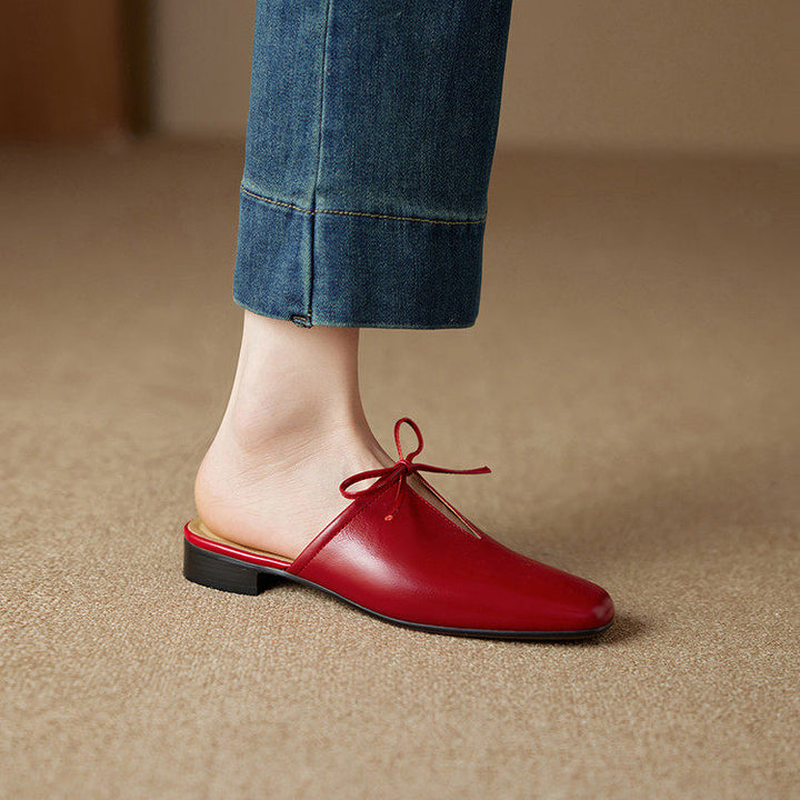 Rosalia Genuine Leather Mules