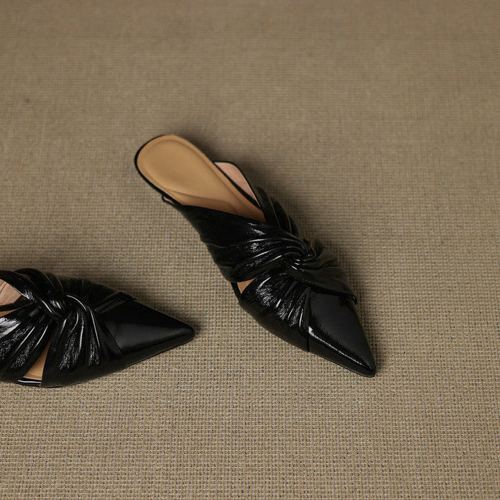 Elvara Genuine Leather Mules