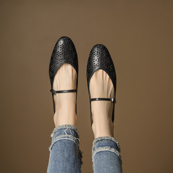 Alina Genuine Leather Mules