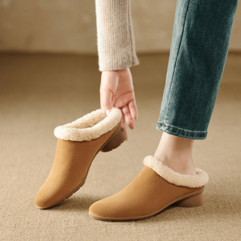 Ruelle Fleece-Lined Mules