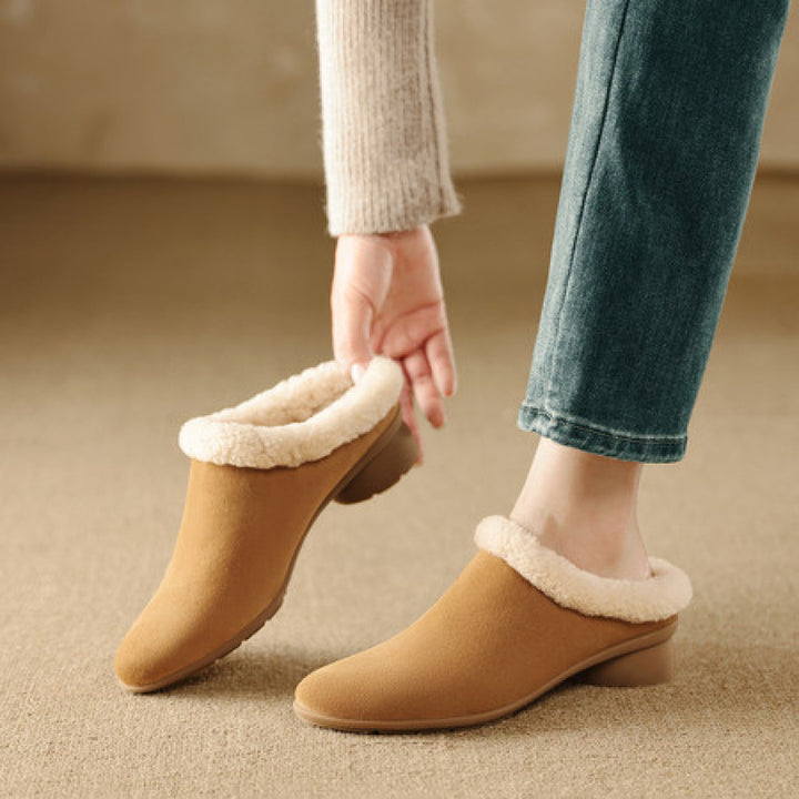 Ruelle Fleece-Lined Mules