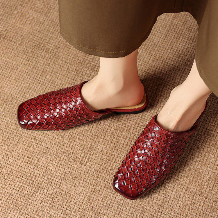 Varelina Genuine Leather Mules
