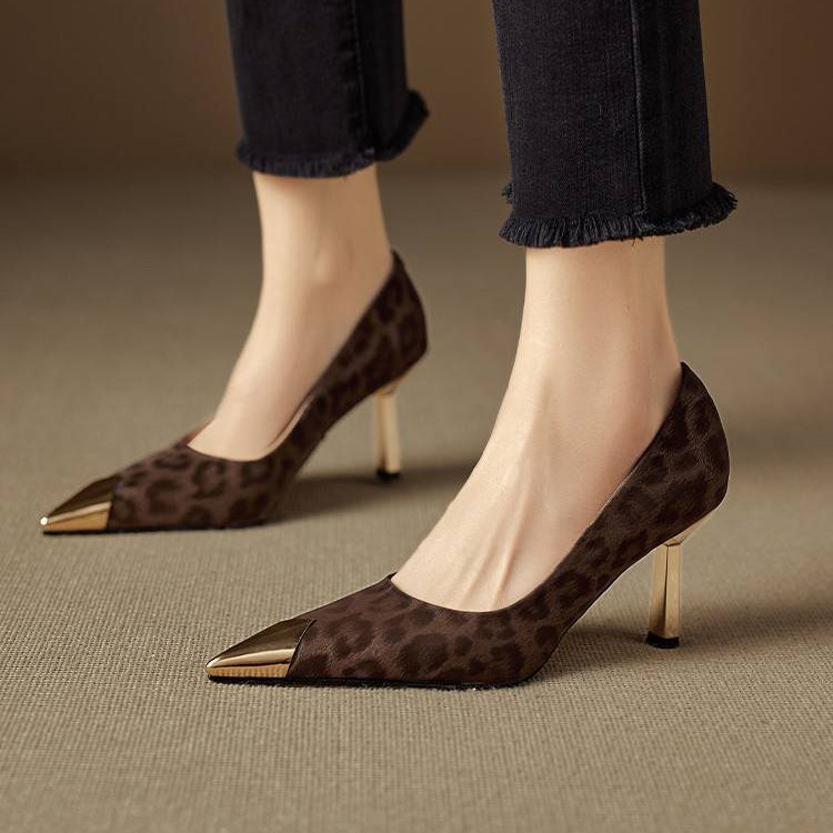 Celia Genuine Leather Heels