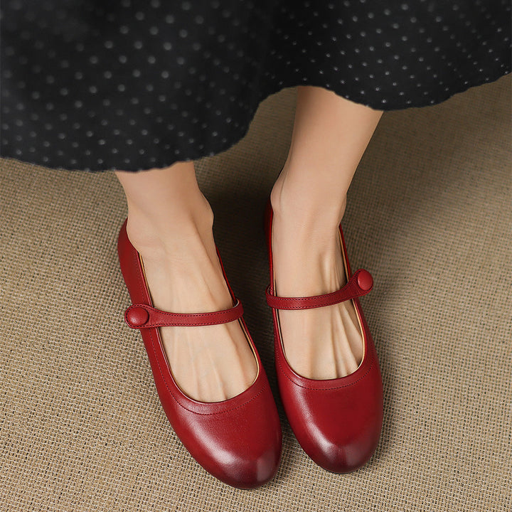 Renata Genuine Leather Flats