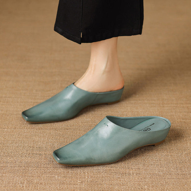 Nerissa Genuine Leather Mules