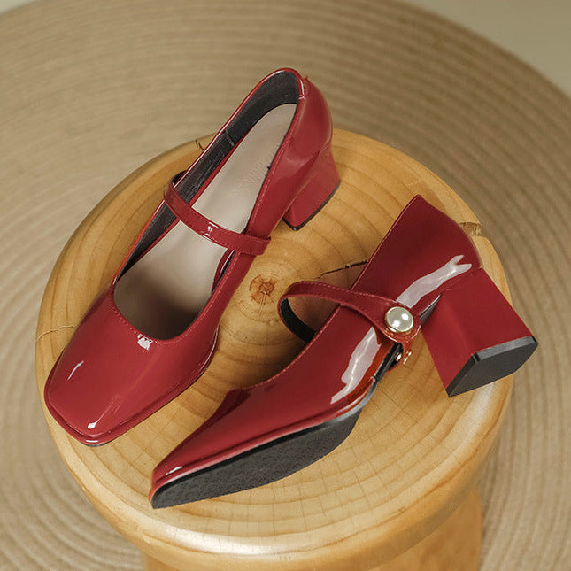 Nina Leather Heels