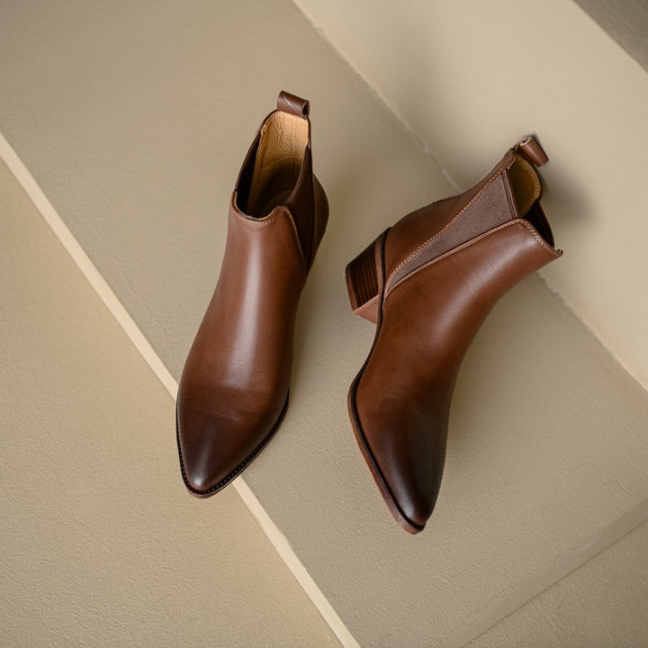 Elloria Genuine Leather Boots