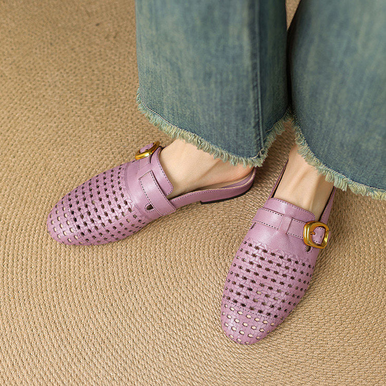 Marcella Genuine Leather Mules