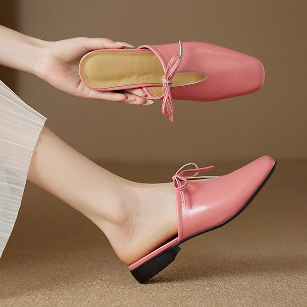 Rosalia Genuine Leather Mules