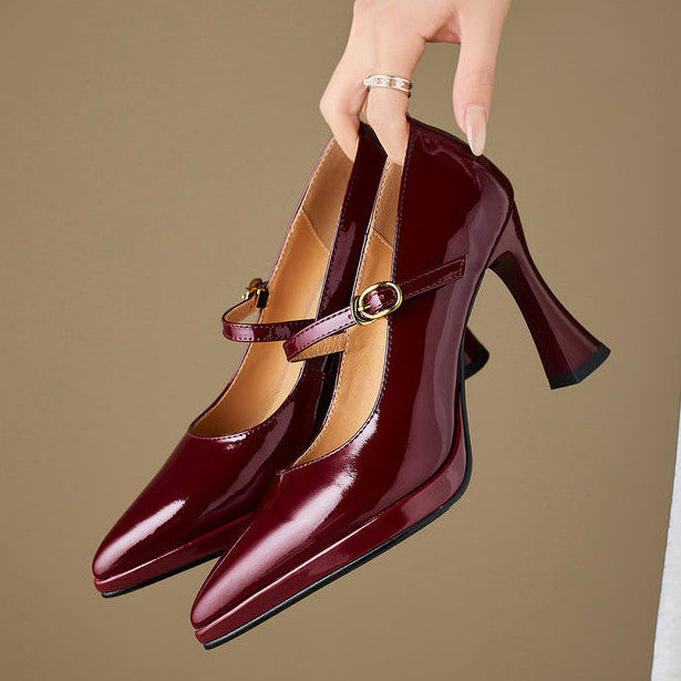 Grazia Genuine Leather Heels