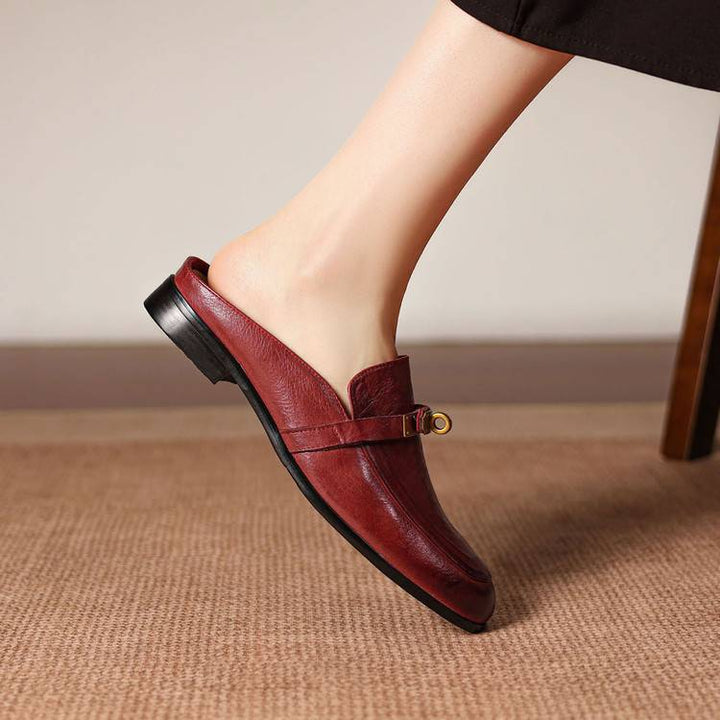 Fiorella Genuine Leather Mules