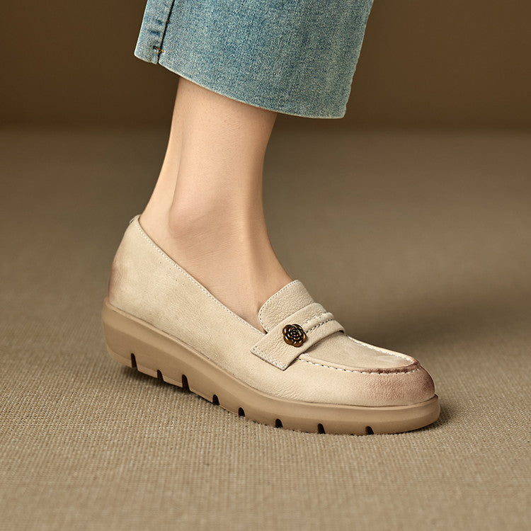 Mira Genuine Leather Platform Shoes