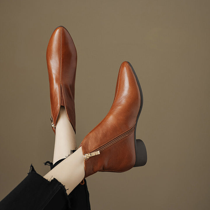 Anessa Genuine Leather Boots