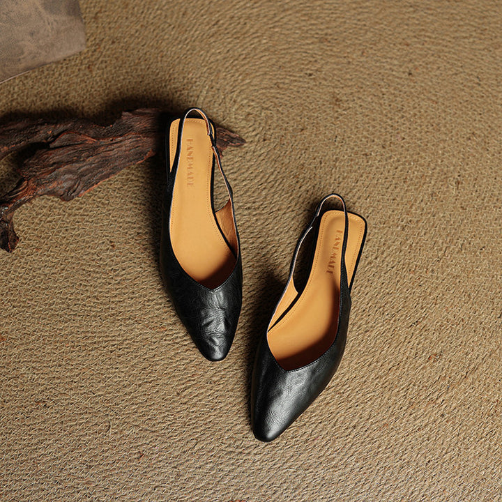 Leira Genuine Leather Mules