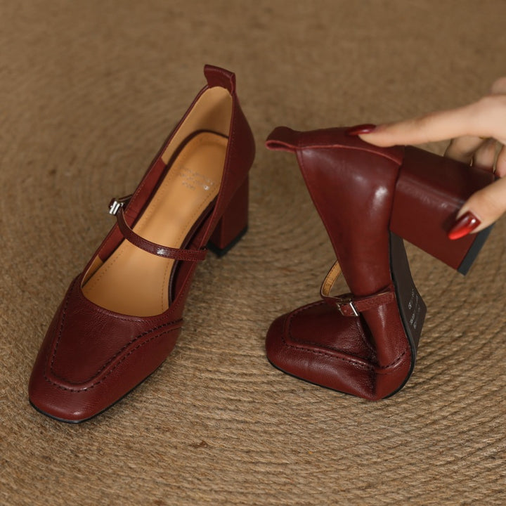 Cadria Genuine Leather Heels
