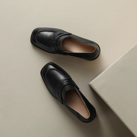 Ormont Genuine Leather Heeled loafers