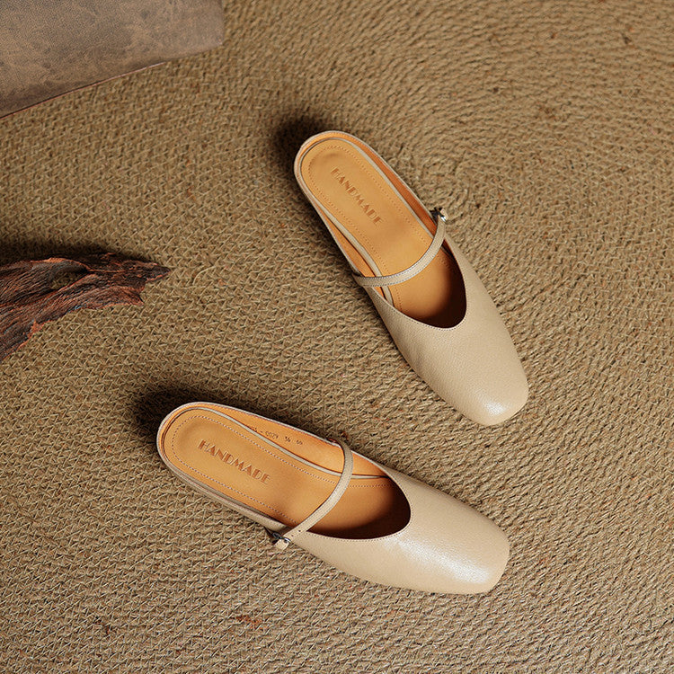Rovina Genuine Leather Mules