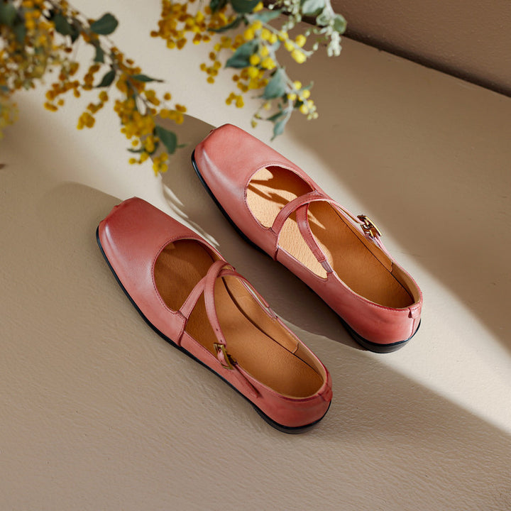 Fina Genuine Leather Flats