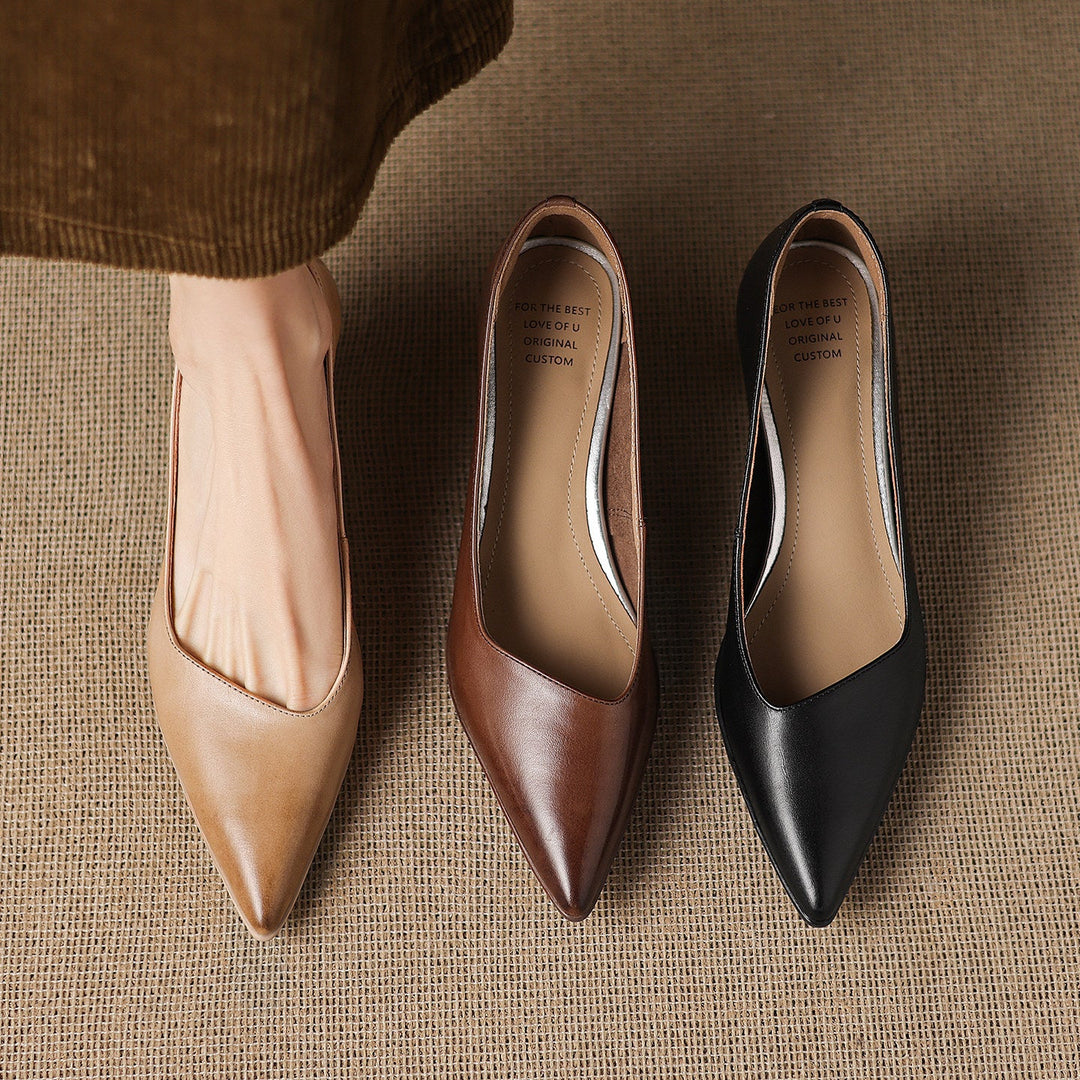 Valeria Genuine Leather Heels