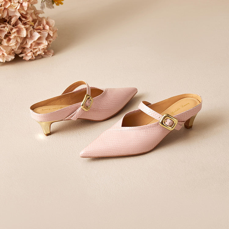 Maribelle Genuine Leather Heels