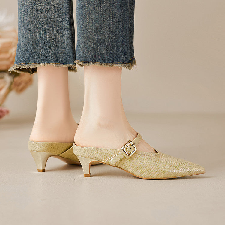 Maribelle Genuine Leather Heels