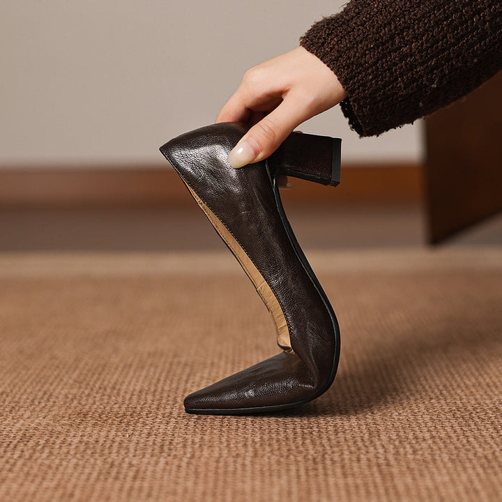 Lorvane Genuine Leather Heels