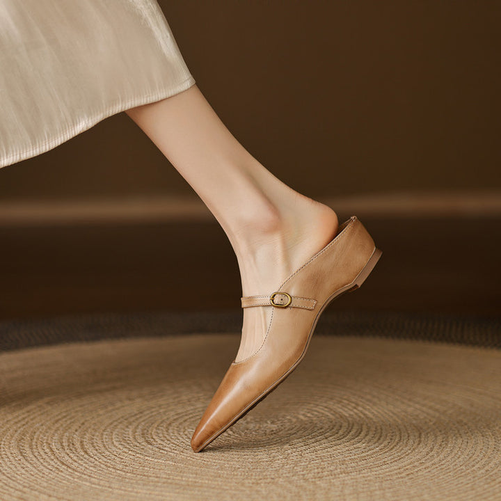Liora Genuine Leather Mules