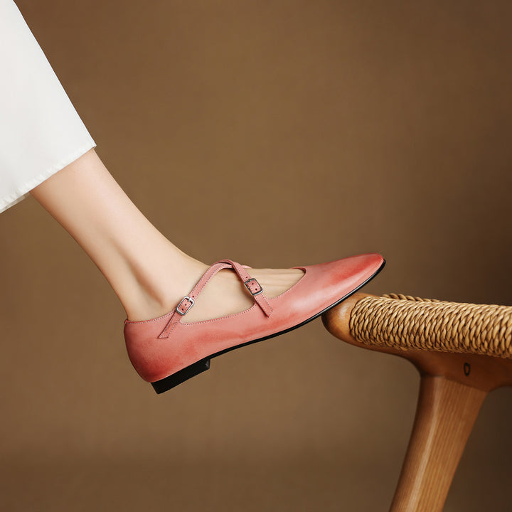 Avelin Genuine Leather Flats