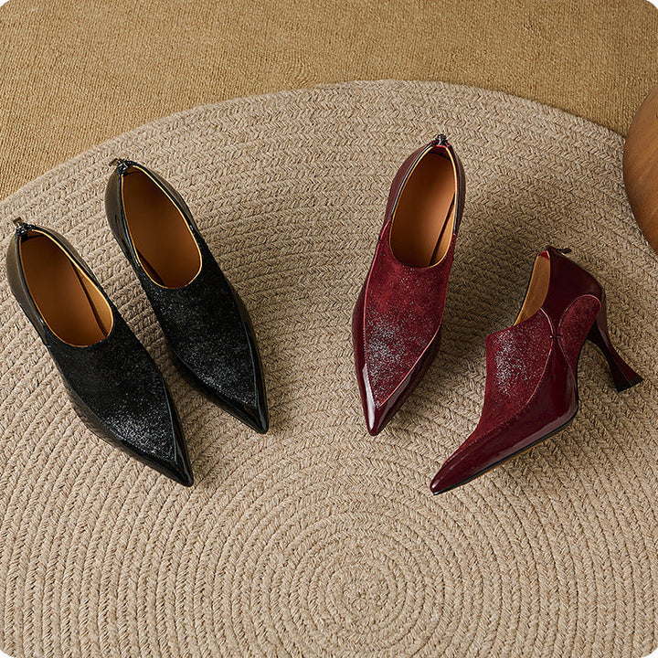 Evara Genuine Leather Heels
