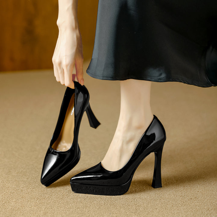Vela Genuine Leather Heels