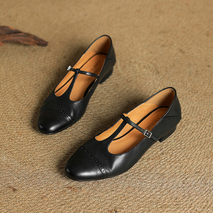 Jasmine Genuine Leather Flats