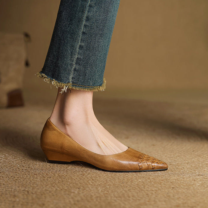 Vela Genuine Leather Flats