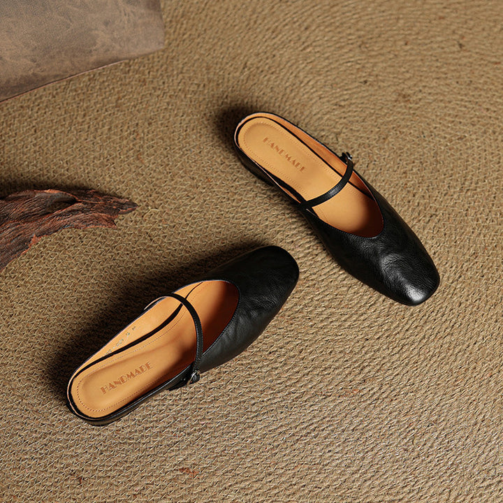 Rovina Genuine Leather Mules
