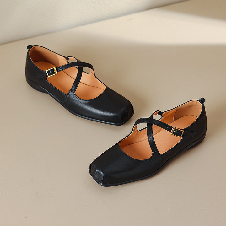 Fina Genuine Leather Flats
