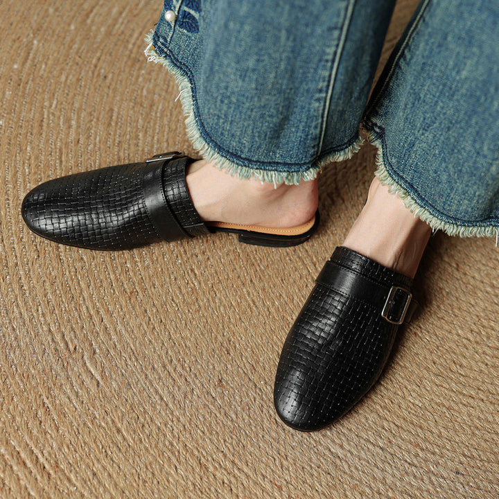 Malena Genuine Leather Mules