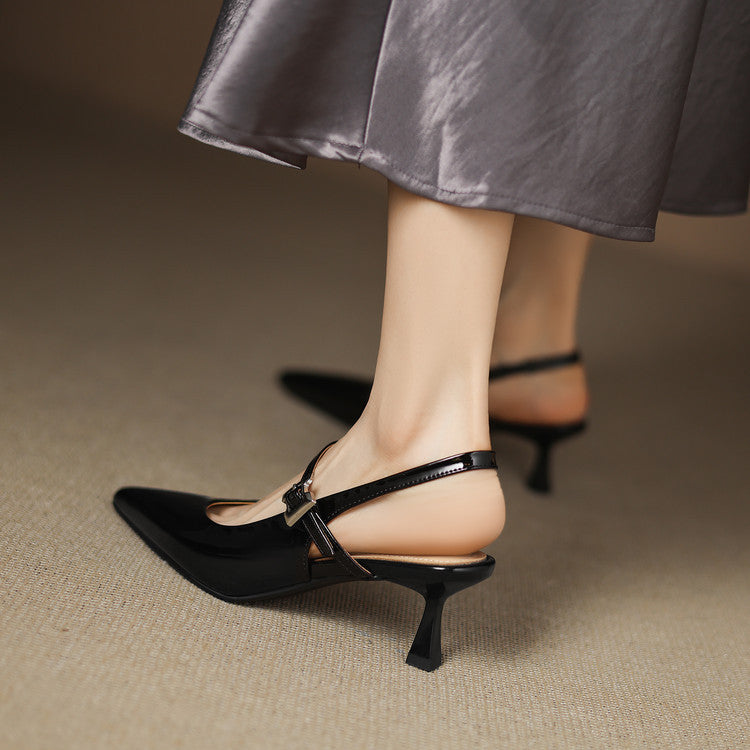Elle Genuine Leather Heels