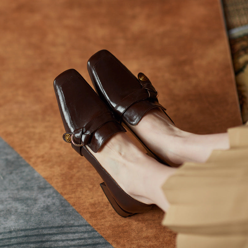 Marcelline Genuine Leather Loafers