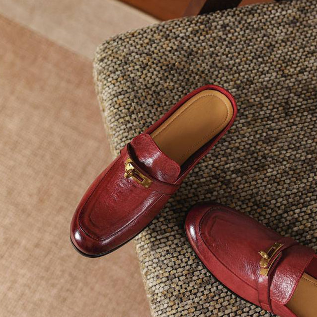 Fiorella Genuine Leather Mules