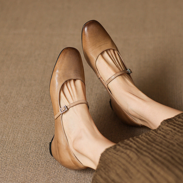Sira Genuine Leather Heels
