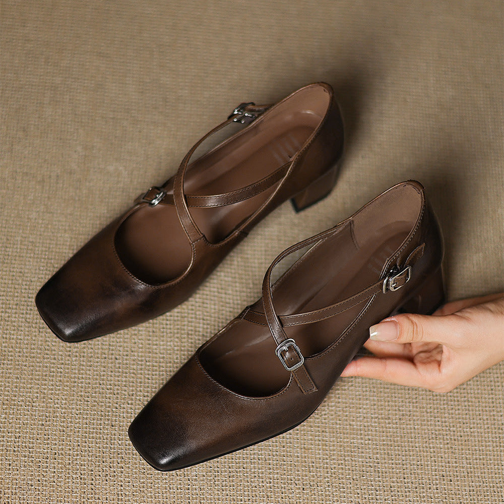 Luma Genuine Leather Heels