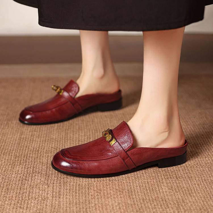 Fiorella Genuine Leather Mules