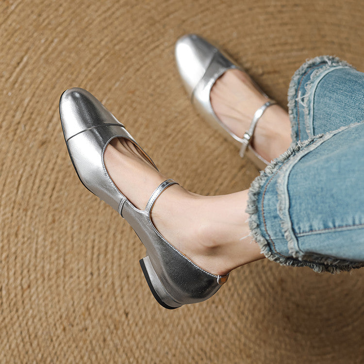 Jaya Genuine Leather Flats