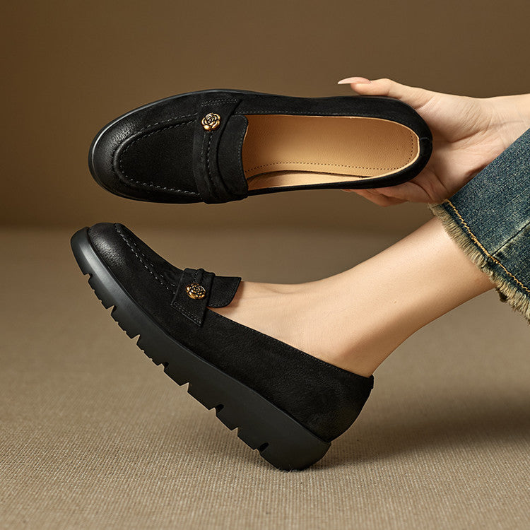 Mira Genuine Leather Platform Shoes